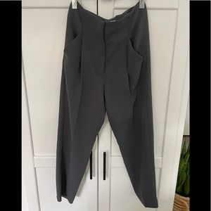 Wilfred Dark Grey High Waisted Trousers in Size 2
